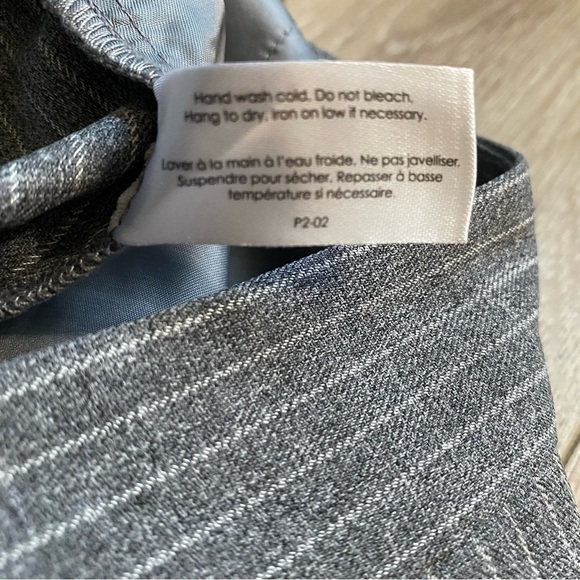 Monk & Lou grey white pinstripe pull on trouser pants size 6 - Picture 7 of 7